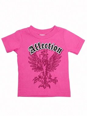 Little Teez Pink Baby Tee T-Shirt Affection Affliction Y2K